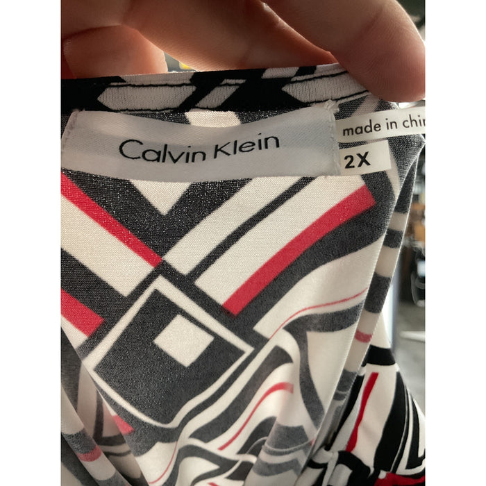 Calvin Klein Multicolor Blouse, Women's 2X