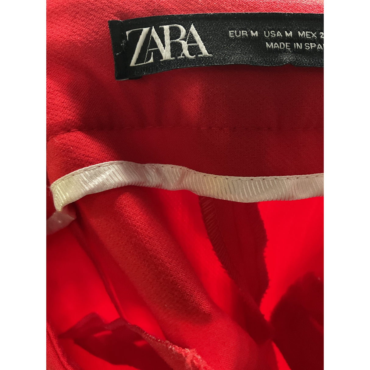 ZARA Red Straight Pants - Size M